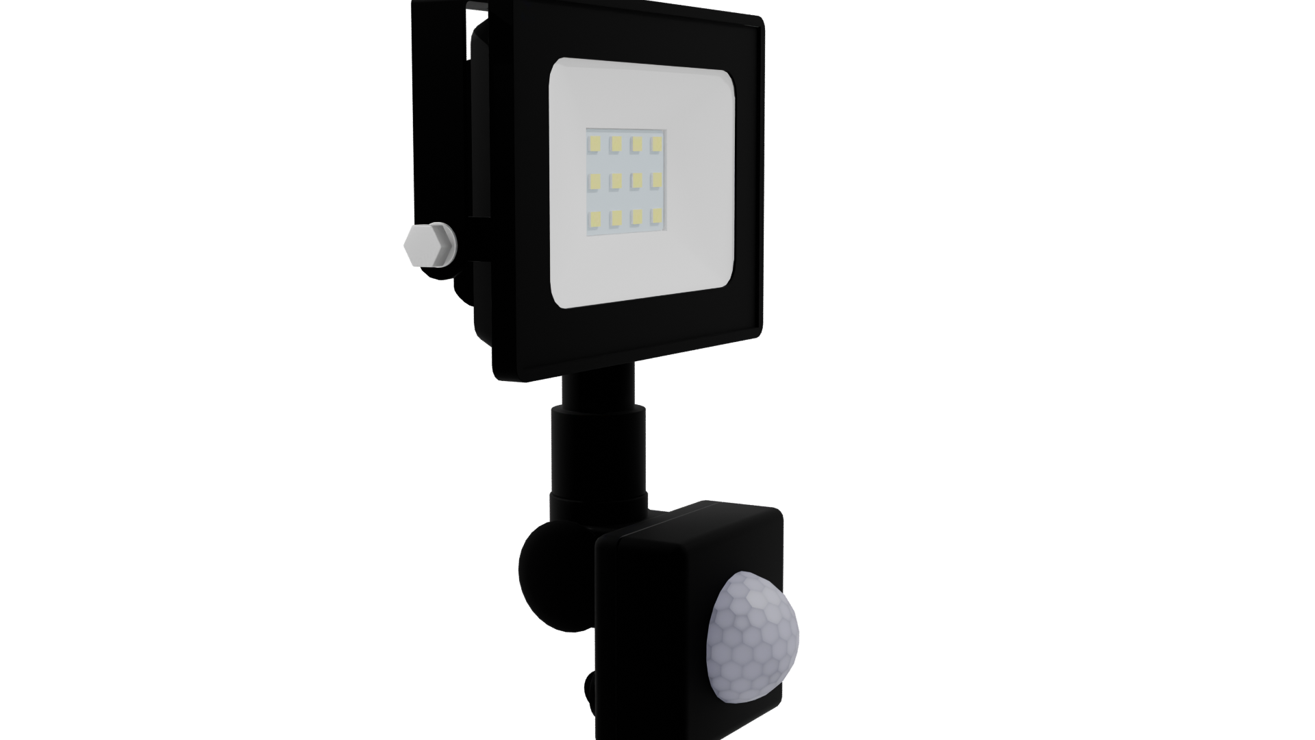 LED Floodlight 3D Model - Professional 3D Model Render 9