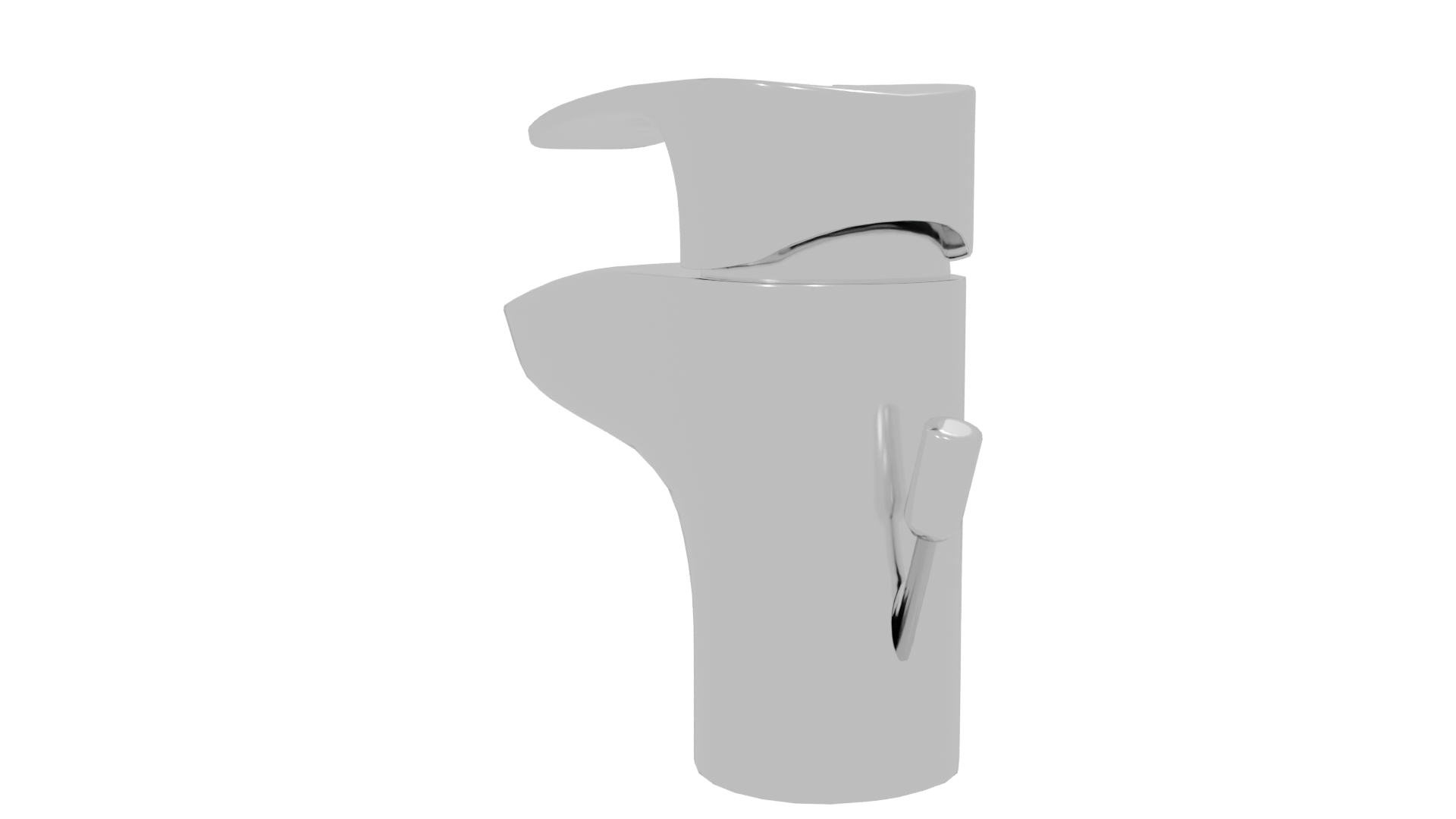 Sleek Modern Faucet 3D Model - Professional 3D Model Render 7