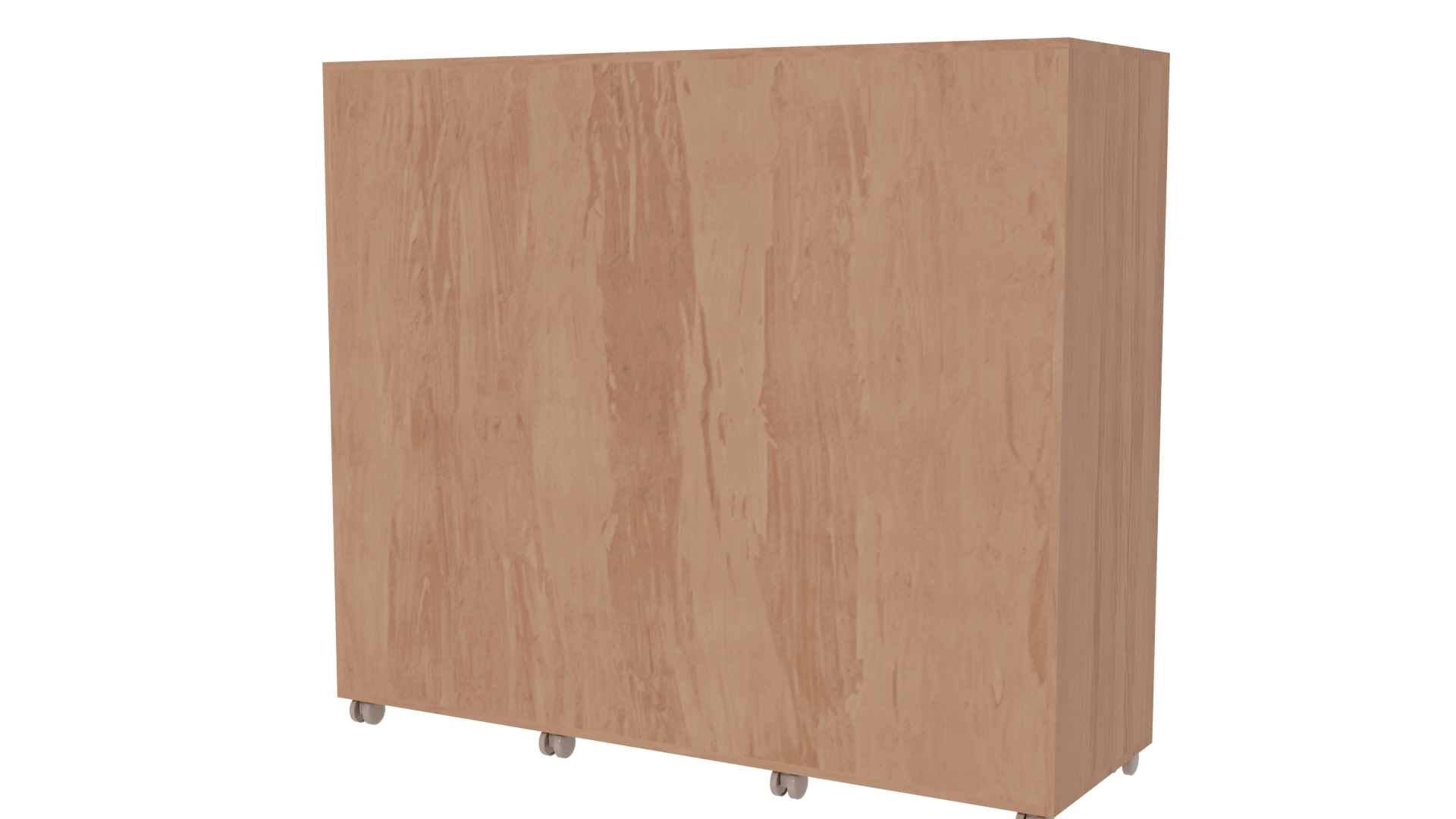 Stylish Wooden Storage Cabinet Model - Professional 3D Model Render 6