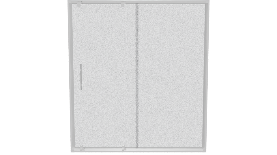 Stylish Glass Shower Door Model - Professional 3D Model Render 5