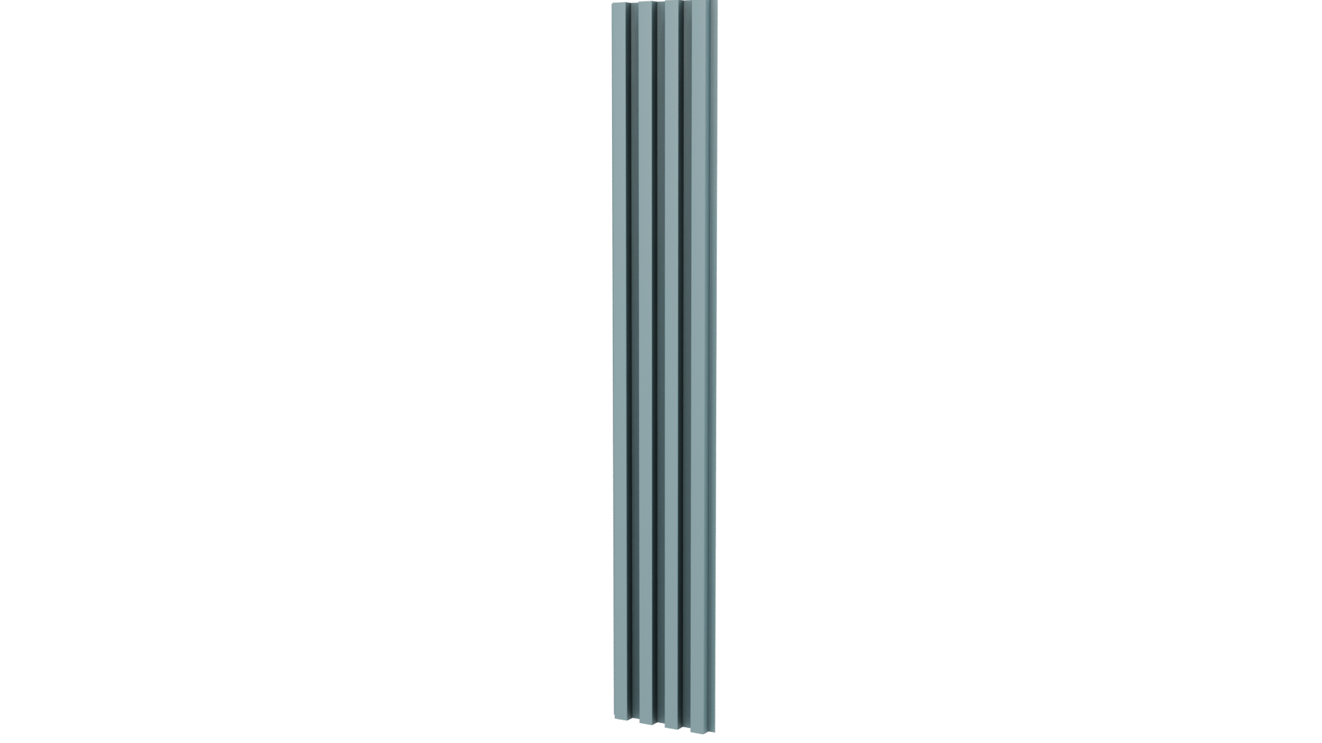 Stylized Vertical Striped Panel - Professional 3D Model Render 6