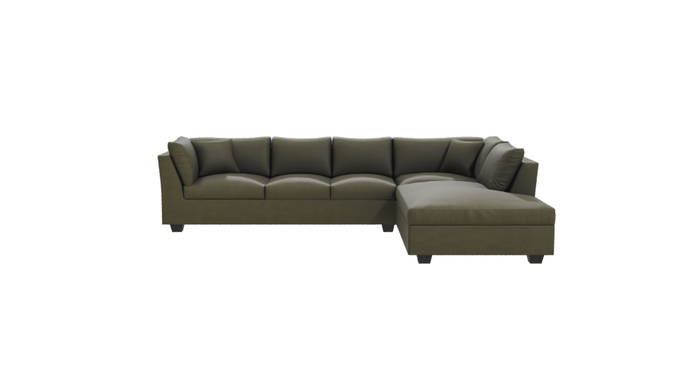 Contemporary L-Shaped Sofa 3D - Professional 3D Model Render 11