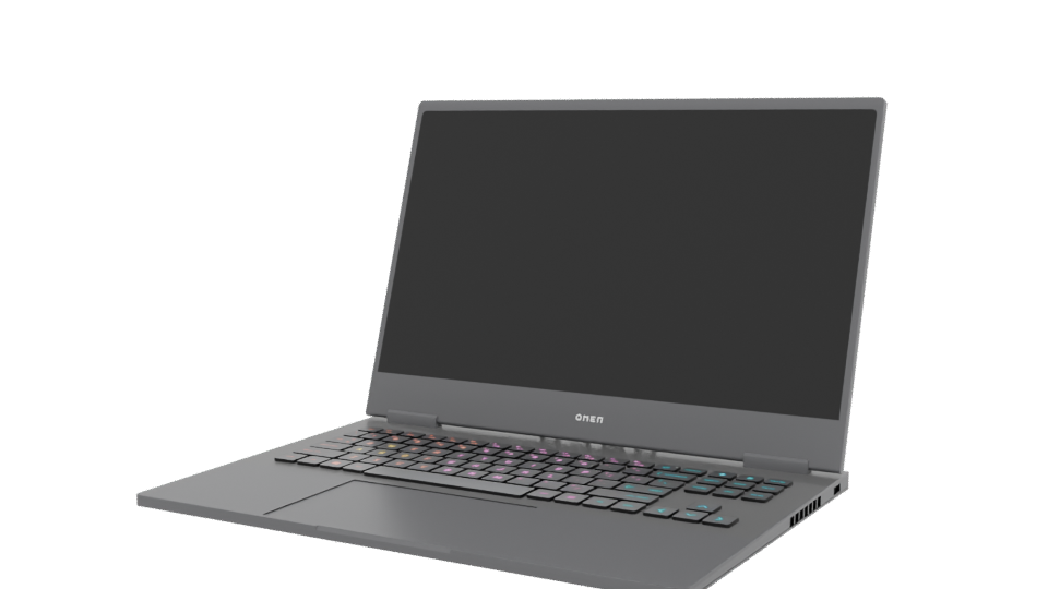 Sleek Gaming Laptop 3D Model - Professional 3D Model Render 12