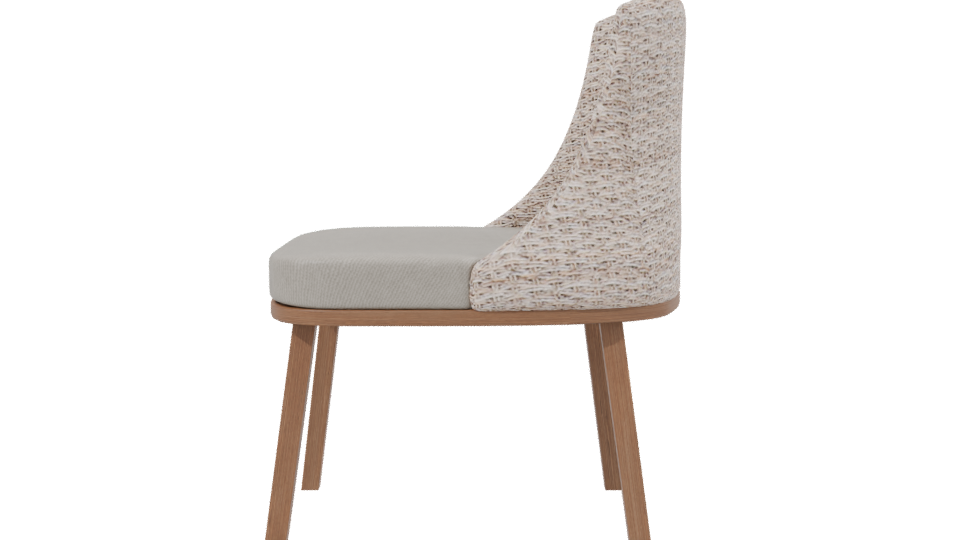 Contemporary Lounge Chair Model - Professional 3D Model Render 2