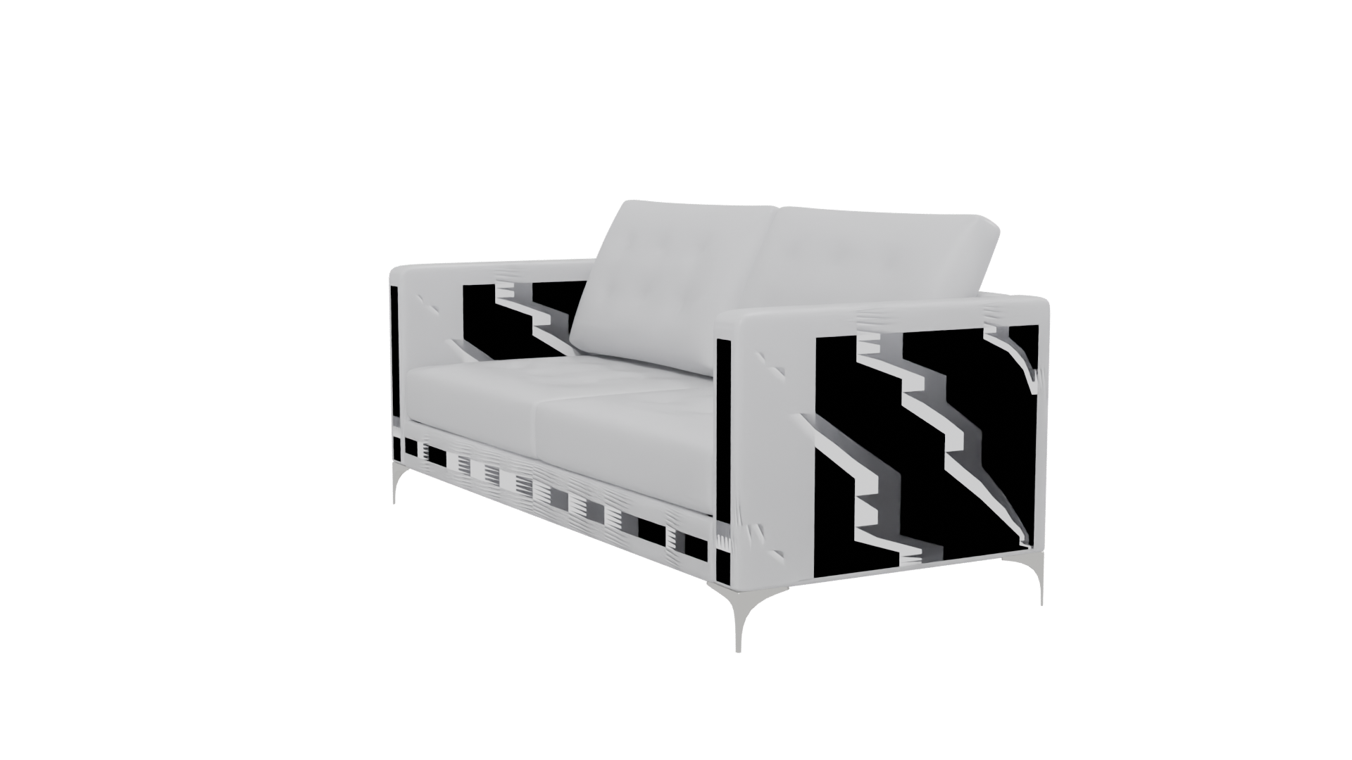 Contemporary Sofa 3D Model - Professional 3D Model Render 13