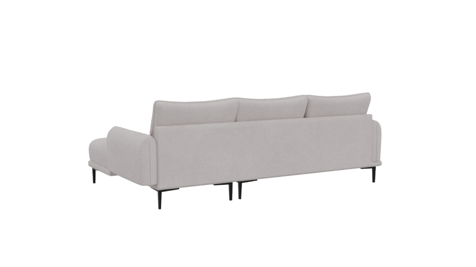 Stylish Modern Corner Sofa 3D - Professional 3D Model Render 4