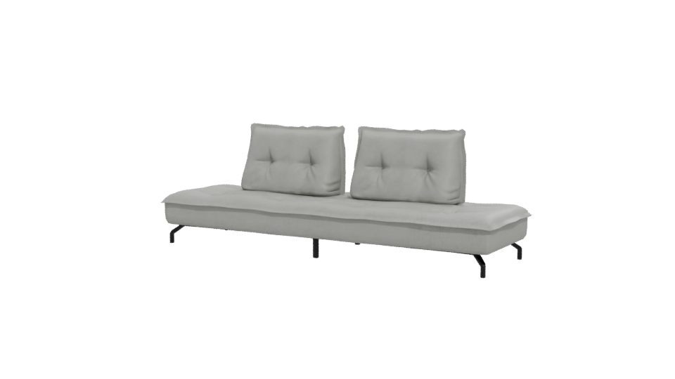 Beige Upholstered Sofa Bed 3D - Professional 3D Model Render 12