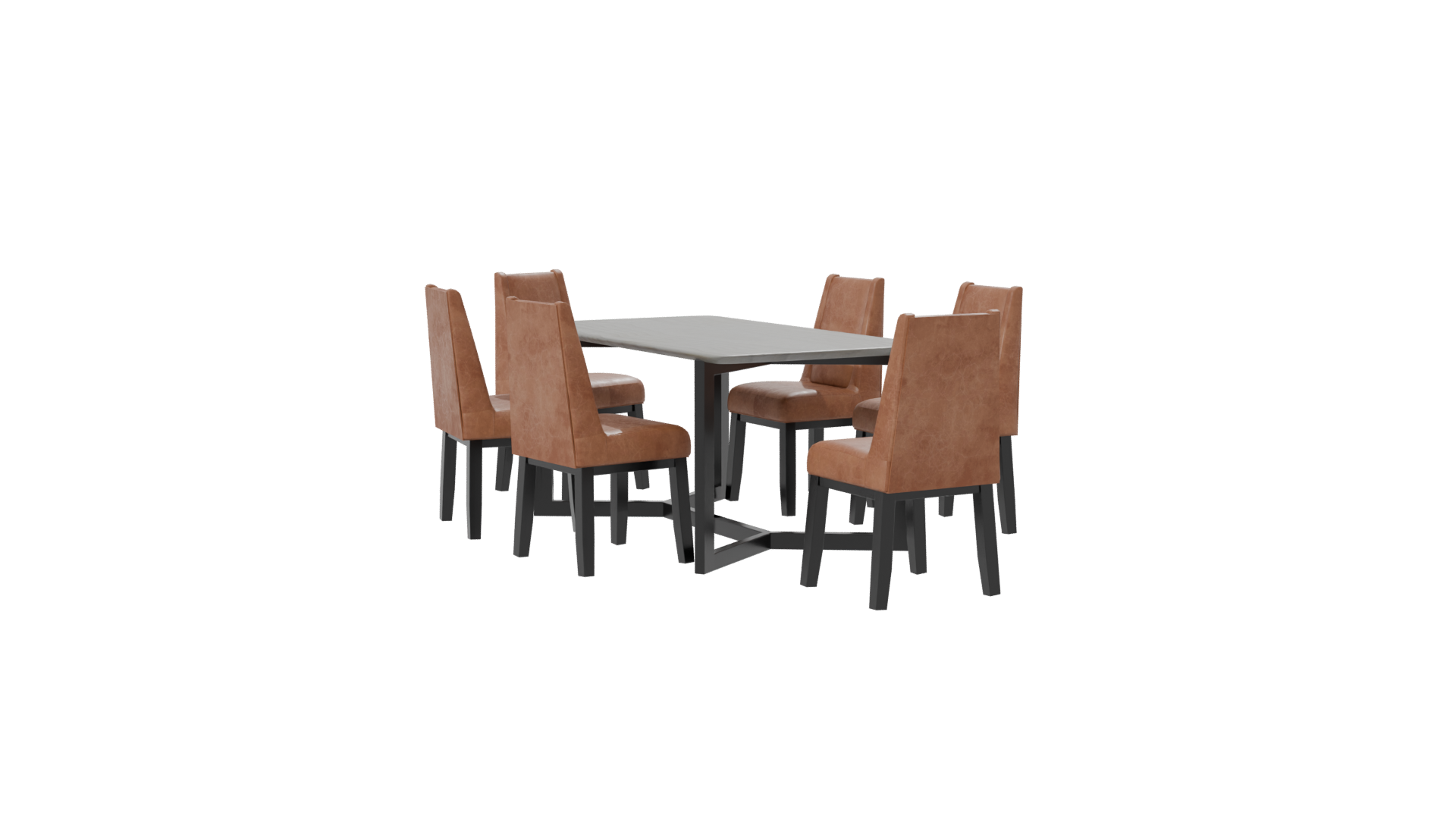 Stylish Dining Table Set 3D - Professional 3D Model Render 16