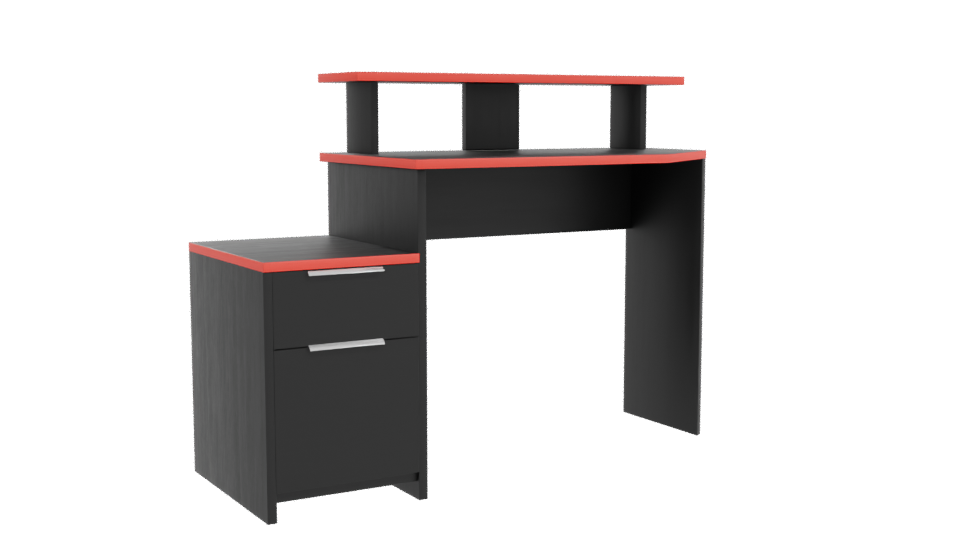 Stylish Modern Desk with Drawer 3D Model - Professional 3D Model Render 10