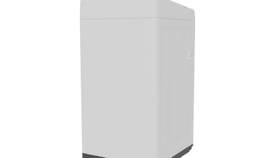 Compact Top-Load Washing Machine 3D - Professional 3D Model Render 6