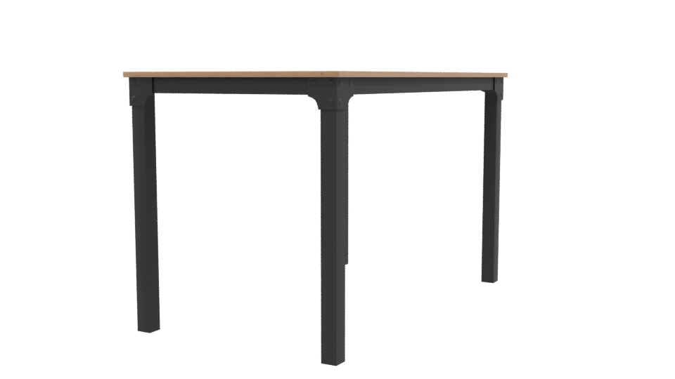 Stylish Minimalist Dining Table - Professional 3D Model Render 9
