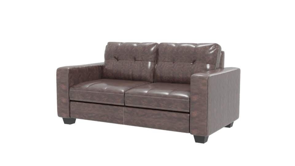 Stylish Modern Leather Sofa - Professional 3D Model Render 12