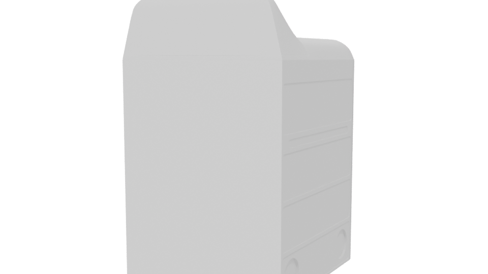 Realistic Top-Loading Dryer 3D Model - Professional 3D Model Render 6