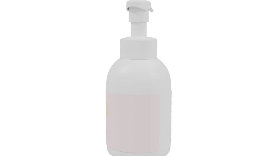 Stylish Lotion Pump Bottle 3D - Professional 3D Model Render 3