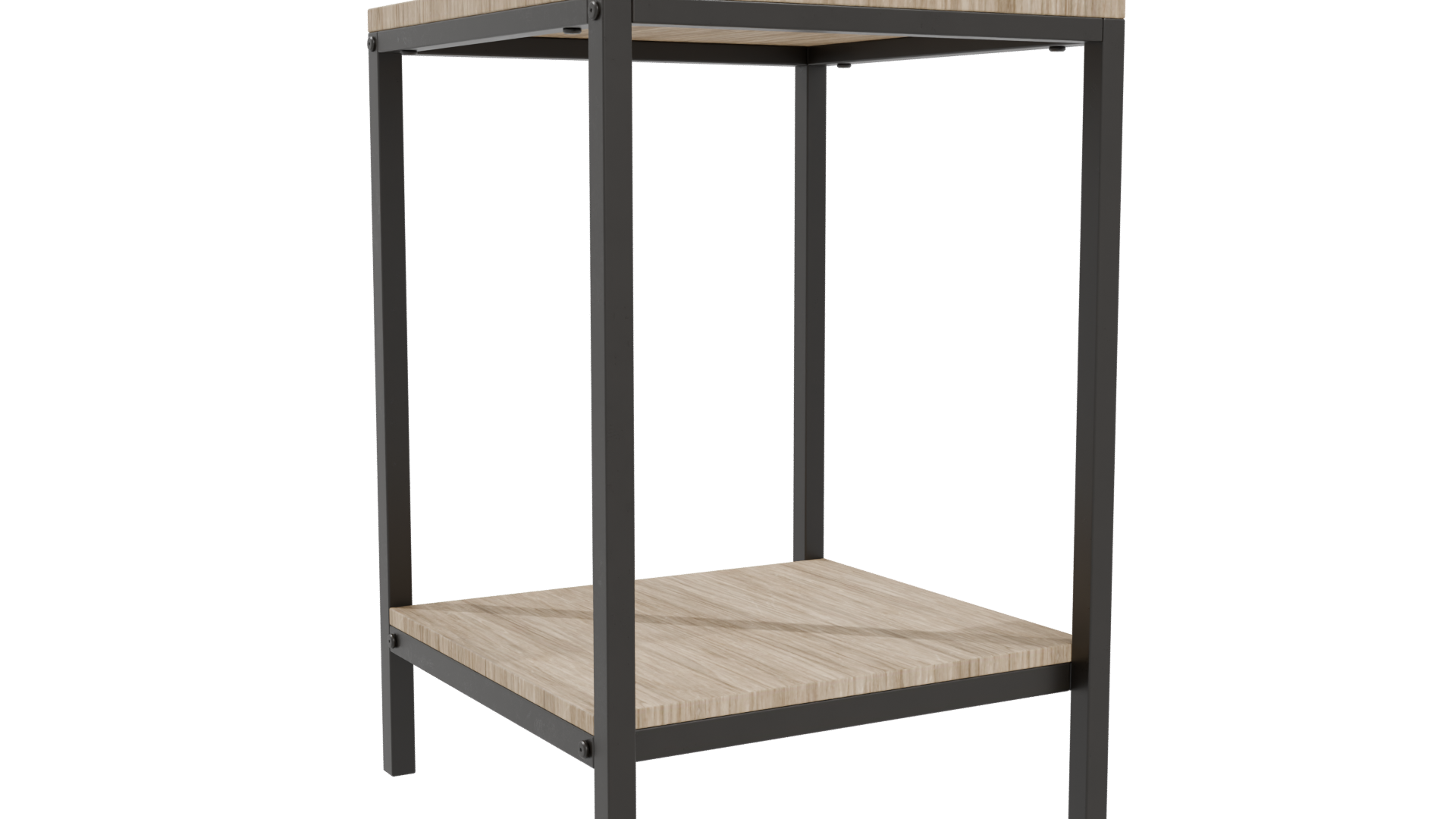 Minimalist Wooden Storage Table 3D - Professional 3D Model Render 4