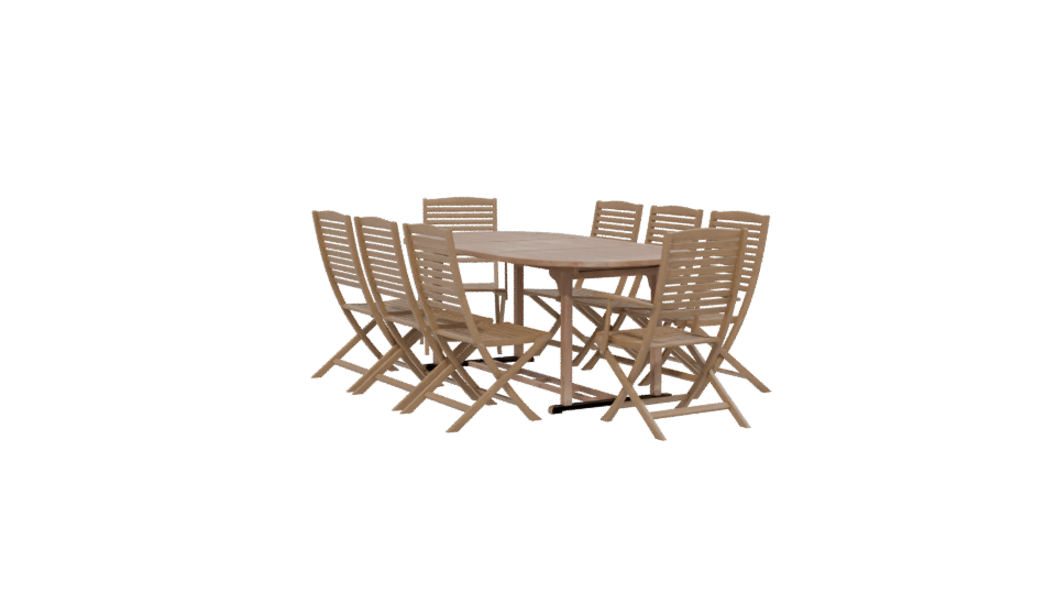 Stylish Outdoor Dining Set 3D - Professional 3D Model Render 13