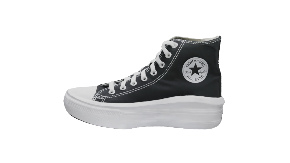 High-Top Canvas Sneakers Model - Professional 3D Model Render 5