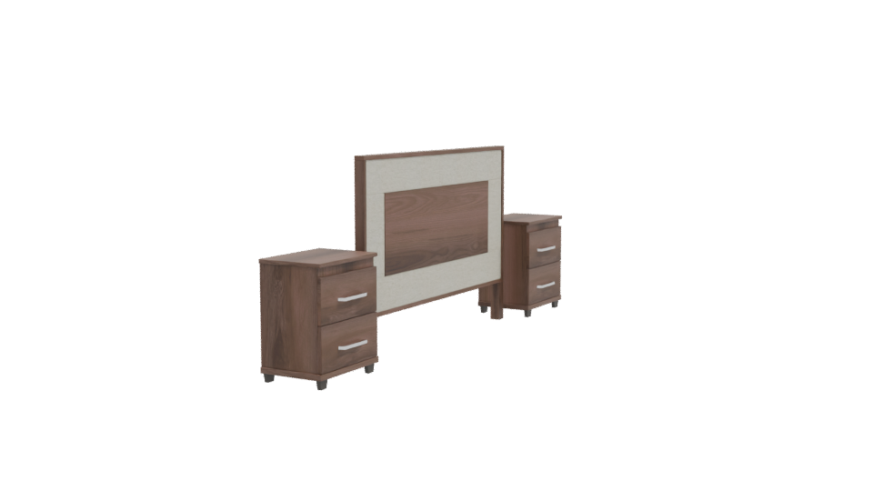 Modern Bedroom Furniture Set 3D - Professional 3D Model Render 9