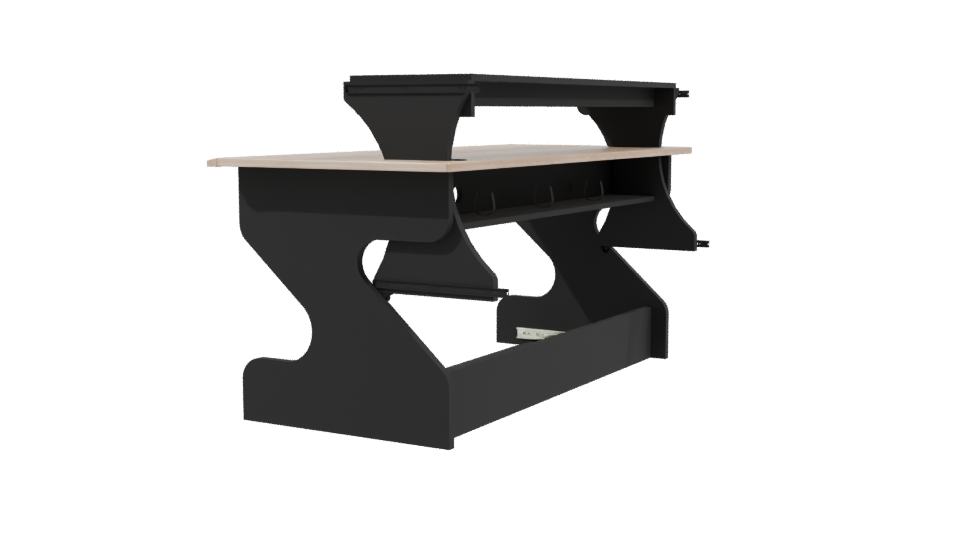 Stylish Modern Office Desk 3D - Professional 3D Model Render 3