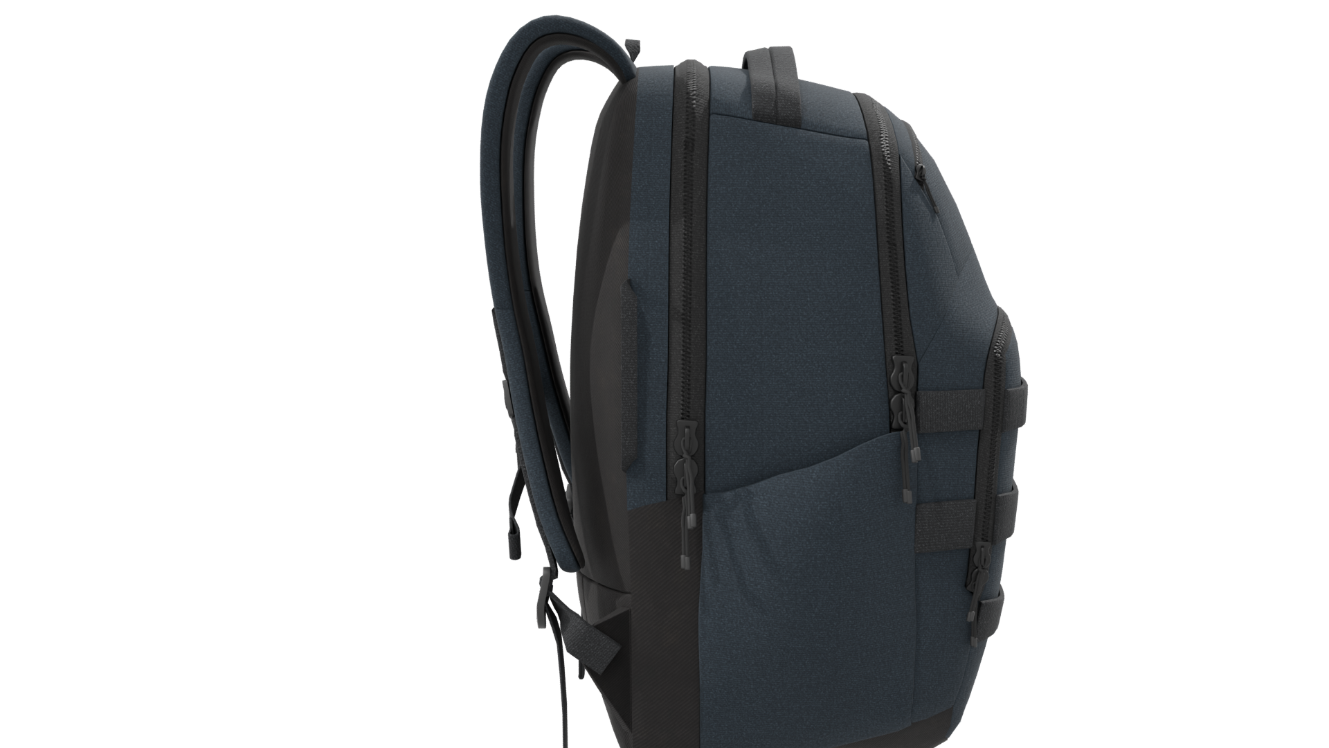 Mochila Mito Negra Backpack 3D - Professional 3D Model Render 8