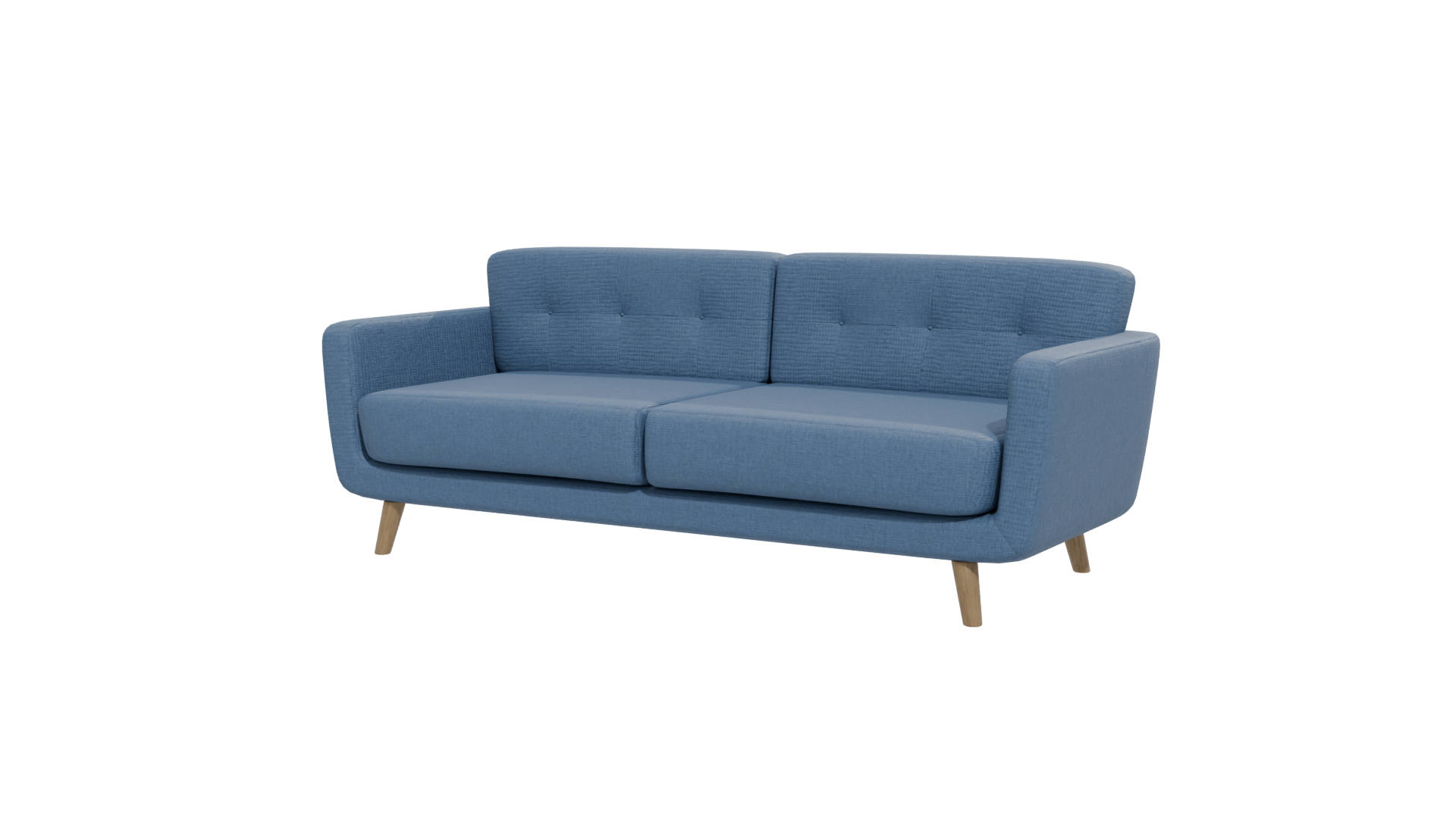 Stylish Blue Sofa 3D Model - Professional 3D Model Render 12