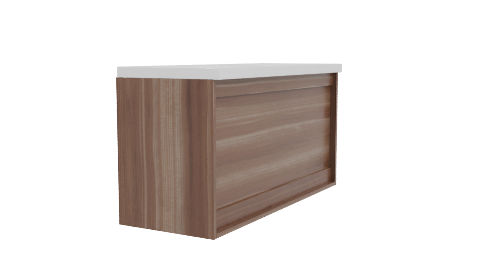 Modern Double Sink Vanity 3D Model - Professional 3D Model Render 3