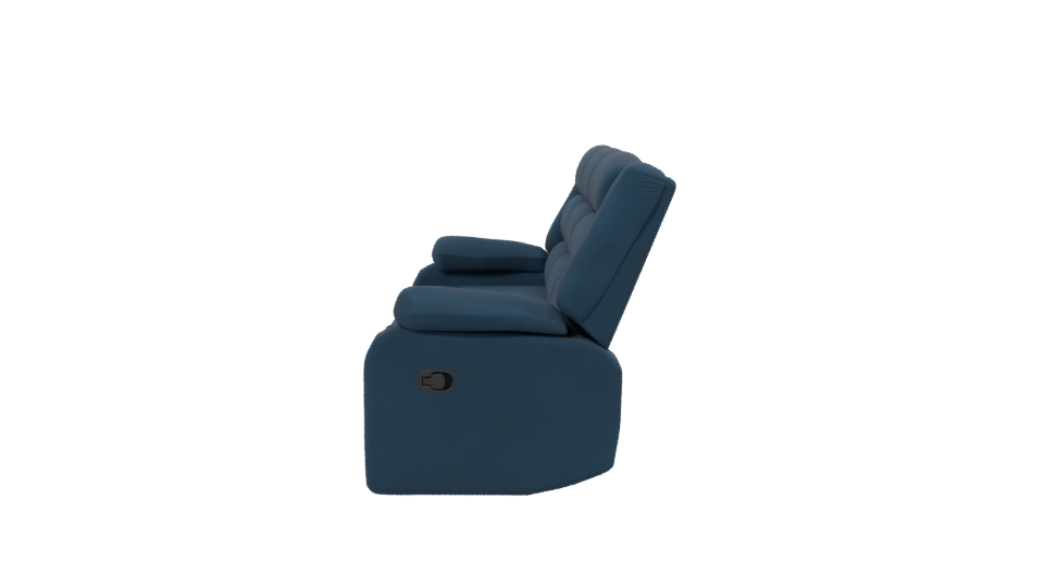 Stylish Reclining Sofa 3D Model - Professional 3D Model Render 2