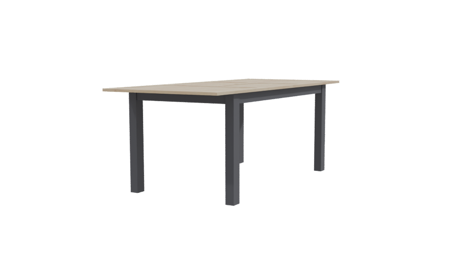 Minimalist Wooden Dining Table 3D - Professional 3D Model Render 9