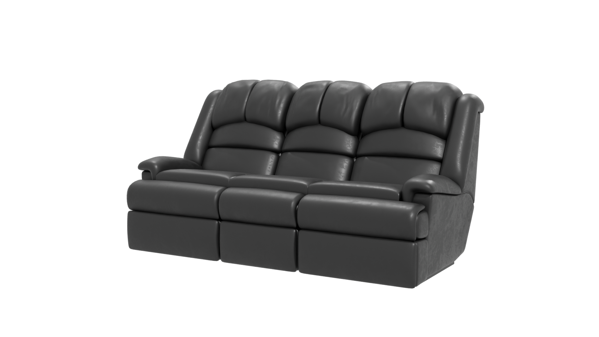 Luxurious Reclining Sofa Model - Professional 3D Model Render 12