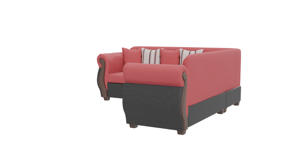 Elegant Corner Sofa 3D Model - Professional 3D Model Render 12