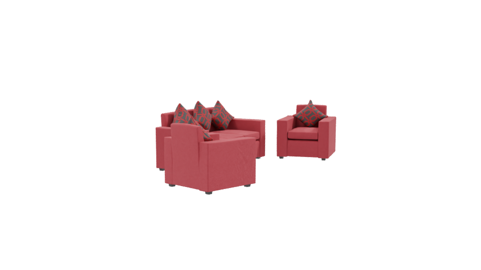Stylish Fabric Sofa Set 3D - Professional 3D Model Render 9