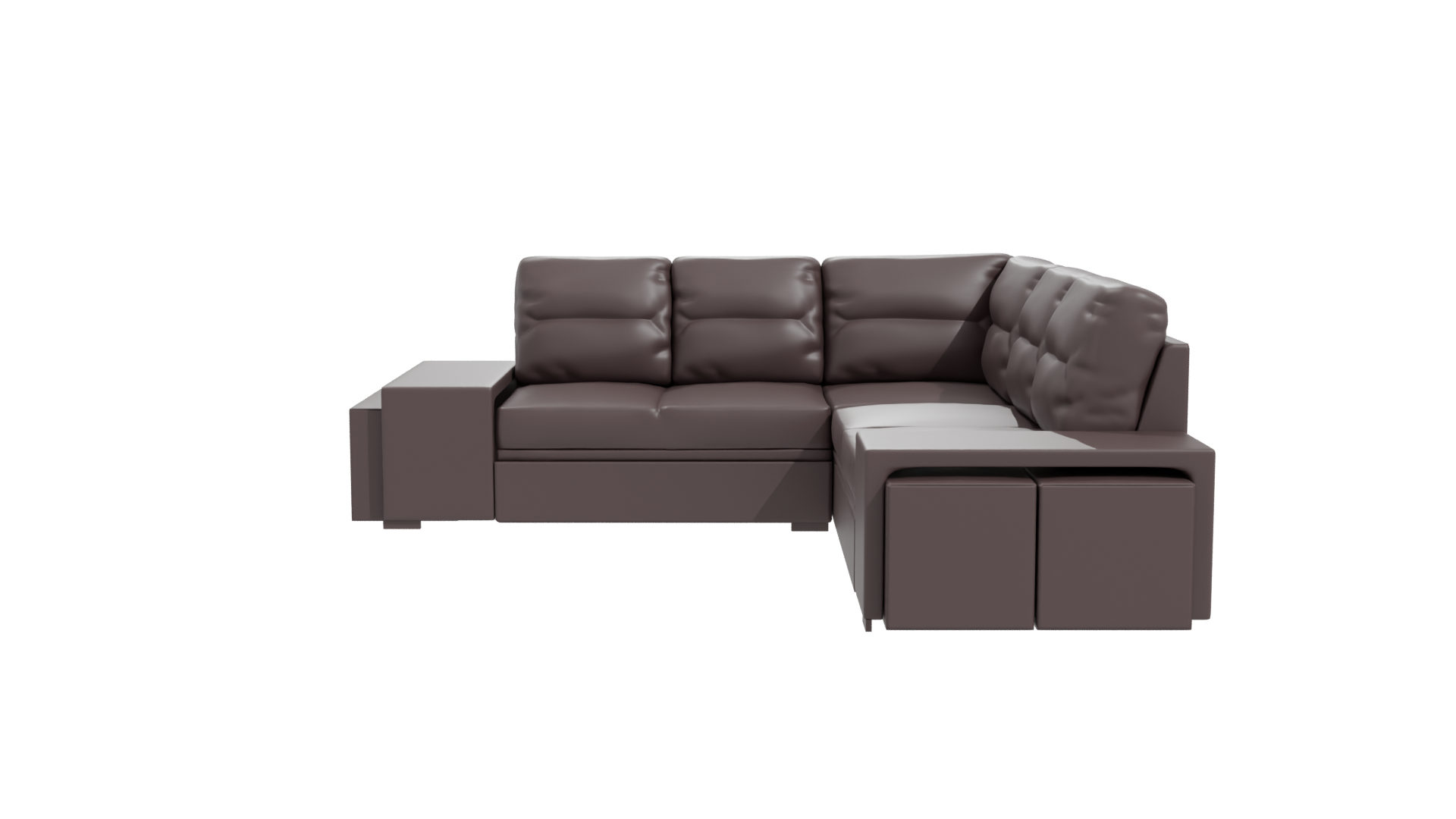 Contemporary Modular Sofa Set 3D Model - Professional 3D Model Render 11