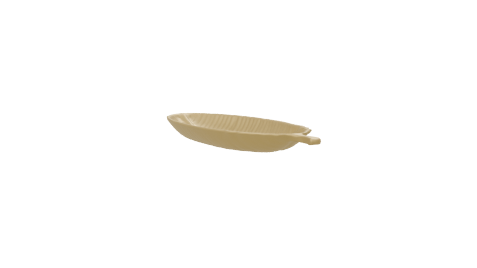 Decorative Leaf Plate 3D Model - Professional 3D Model Render 7
