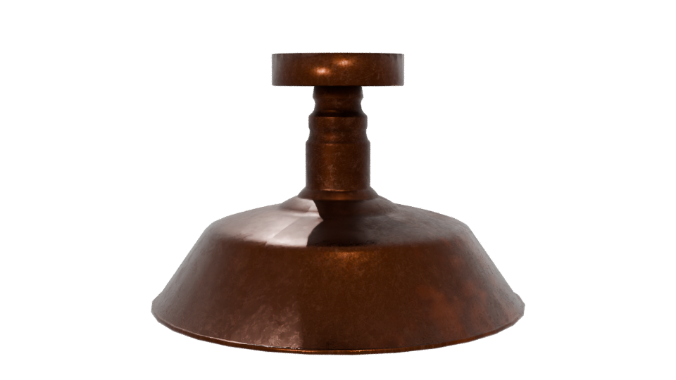 Vintage Copper Kitchen Weighing Scale 3D Model - Professional 3D Model Render 6