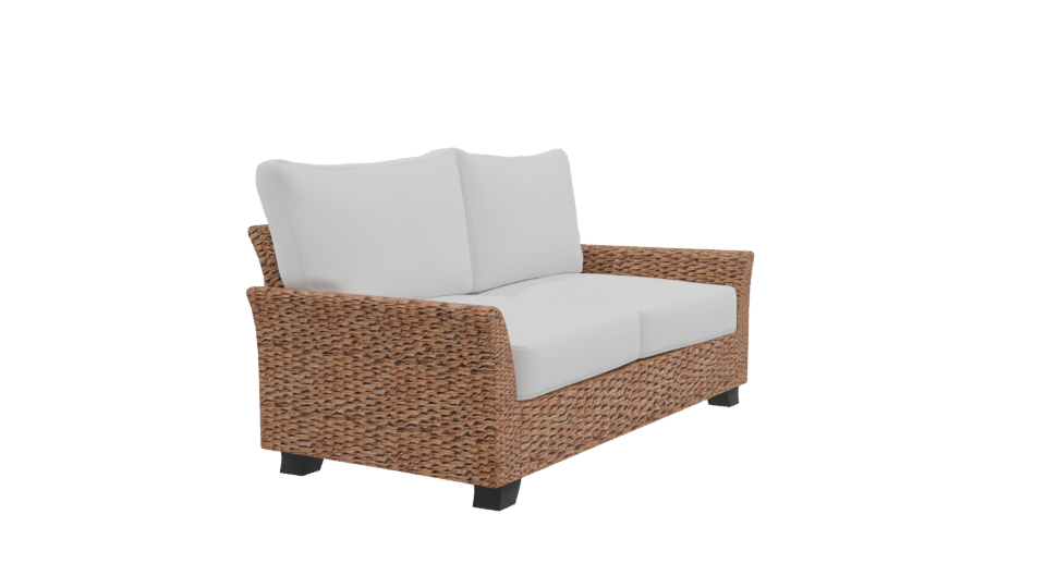Stylish Outdoor Rattan Sofa 3D Model - Professional 3D Model Render 9
