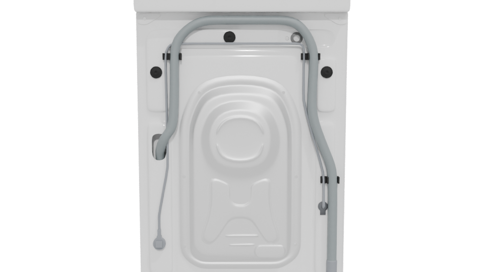 Realistic Household Washing Machine 3D - Professional 3D Model Render 5