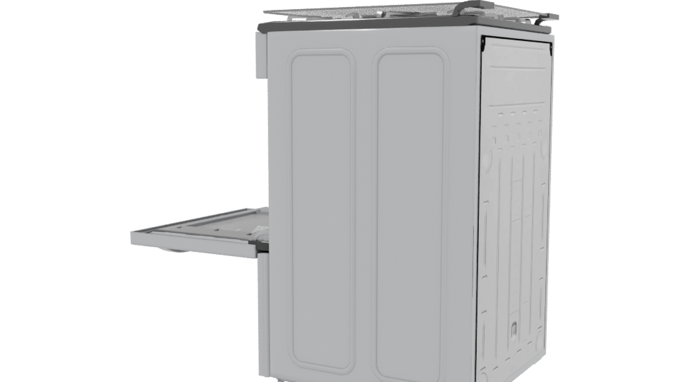 Realistic Kitchen Stove Model - Professional 3D Model Render 3