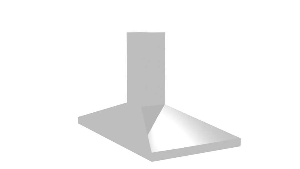 Sleek Kitchen Range Hood Model - Professional 3D Model Render 7