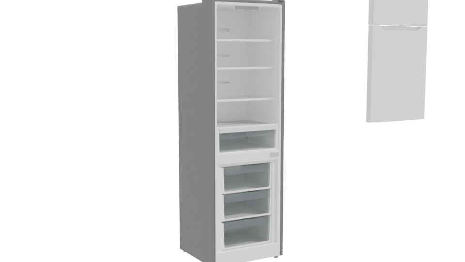 Minimalist Refrigerator 3D Model - Professional 3D Model Render 10
