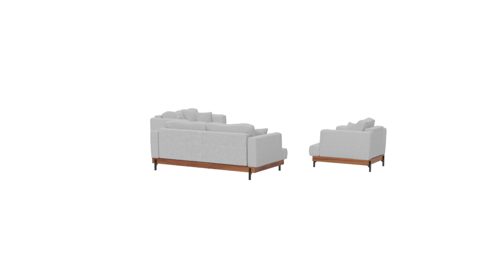 Contemporary Sofa Set 3D Model - Professional 3D Model Render 6