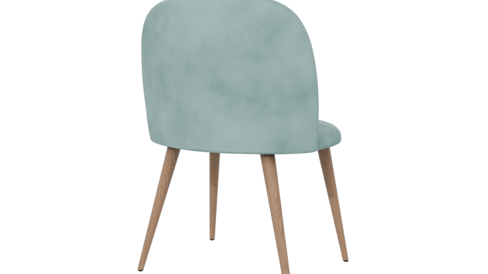 Stylish Modern Fabric Dining Chair 3D Model - Professional 3D Model Render 6