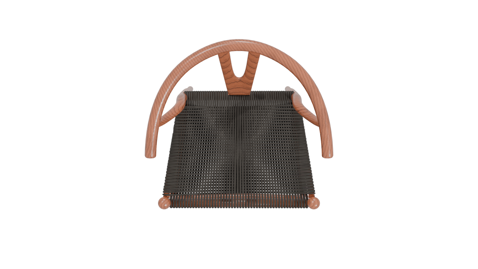 Stylish Wooden Barstool Model - Professional 3D Model Render 12