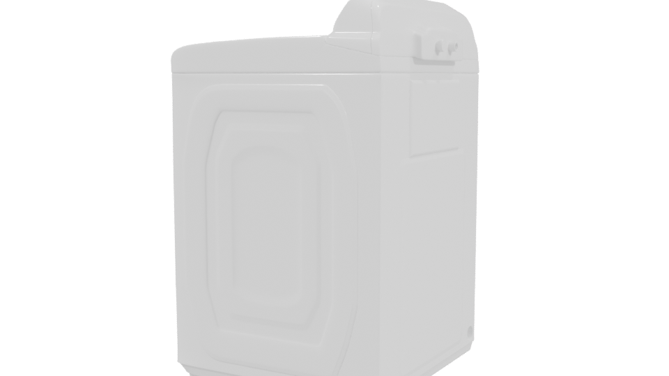 Top Load Washing Machine Model - Professional 3D Model Render 3
