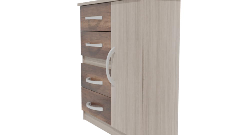 Modern Wooden Cabinet Model 3D - Professional 3D Model Render 13