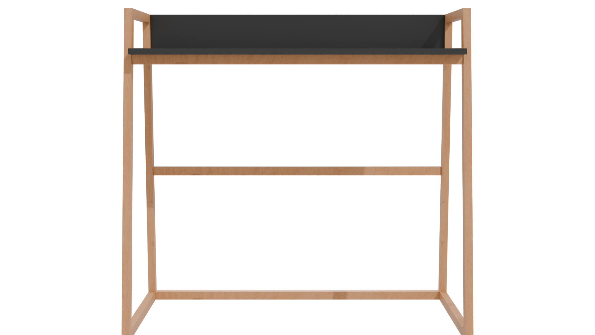 Minimalist Wooden Desk Model - Professional 3D Model Render 11