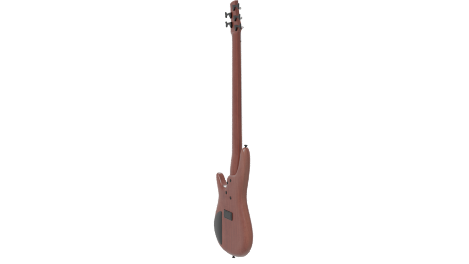 Stylish 5-String Electric Bass - Professional 3D Model Render 7