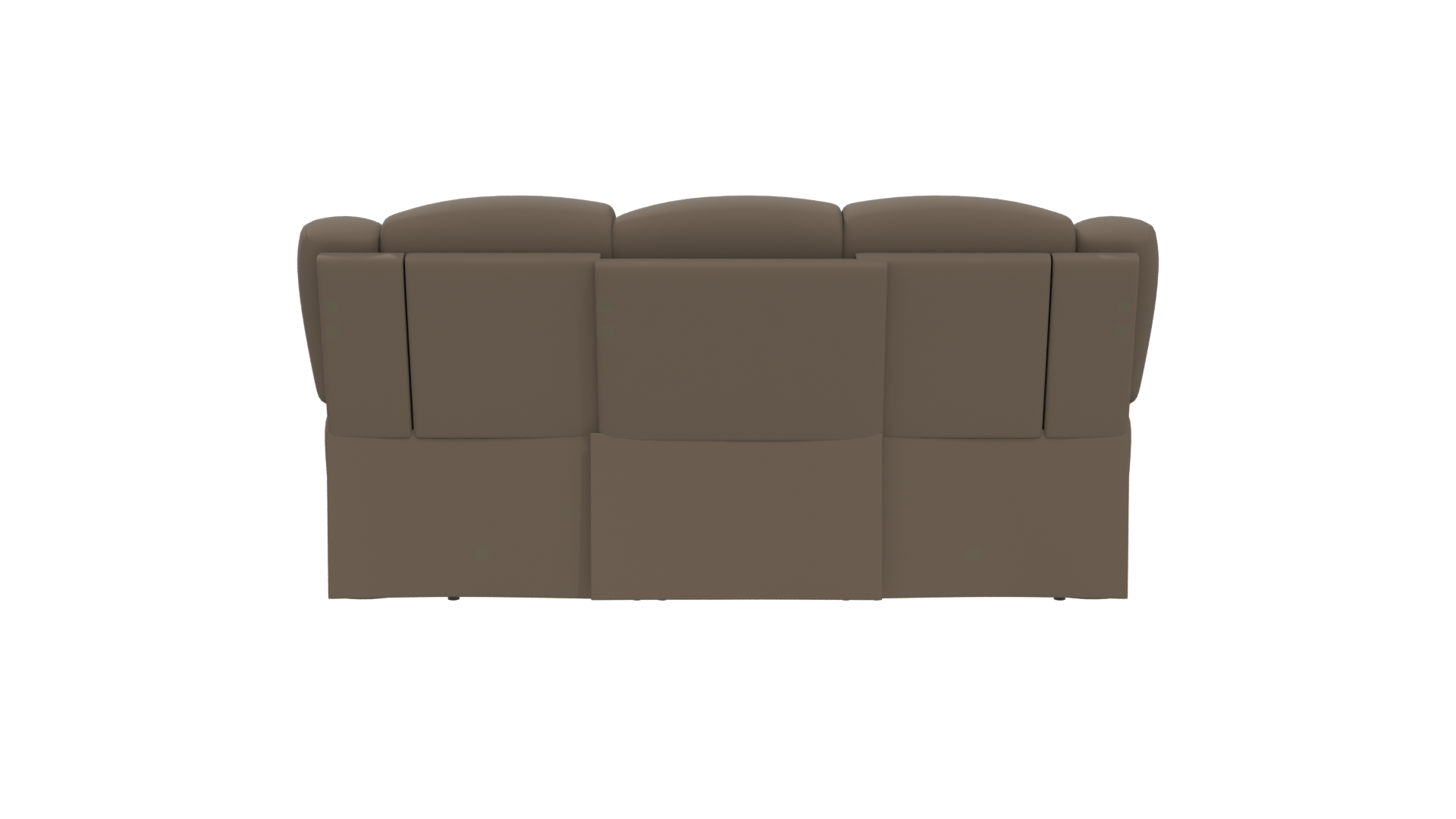 Stylish 3D Reclining Sofa Model - Professional 3D Model Render 5
