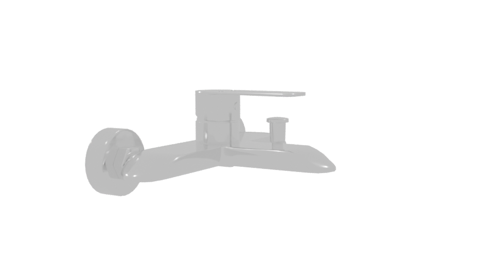 Sleek Modern Bathroom Faucet 3D Model - Professional 3D Model Render 9