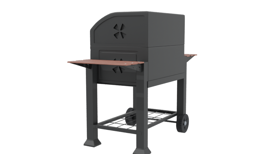 Outdoor Grill Barbecue 3D Model - Professional 3D Model Render 3