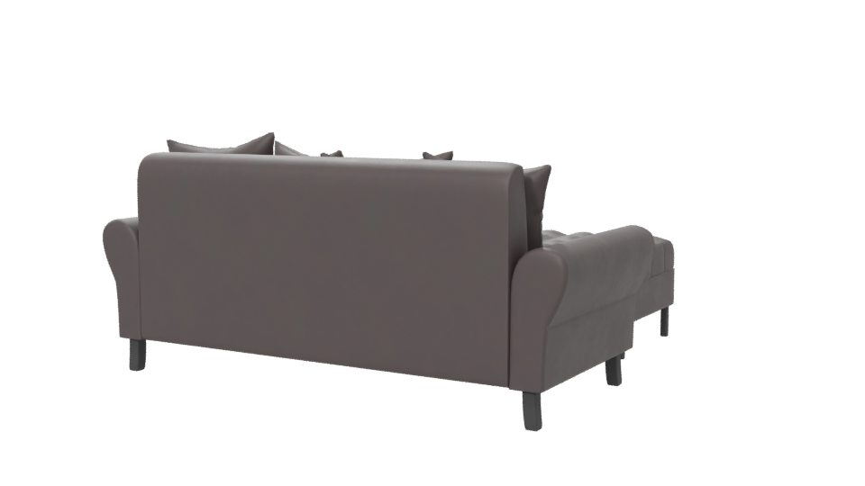 Modern Leather Sofa Set 3D - Professional 3D Model Render 6